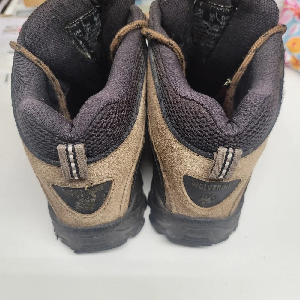 Wolverine Men's Hiking Boots Waterproof Brown Suede Leather‎ Work Boots